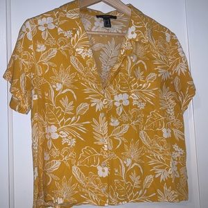Tropical Print Pocket Shirt